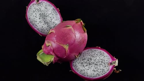 Sweet And Juicy Tropical Fruits Pitahaya.