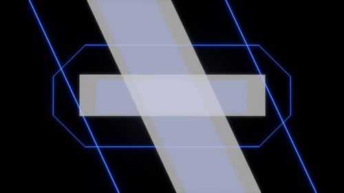 Abstrakter VJ-Loop-Geometriehintergrund, bunte Linien und Formen, hell