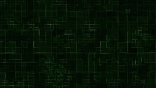 Abstract Green Technology Grid Background Loop