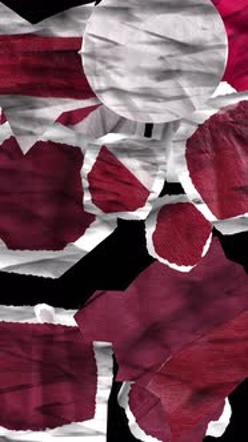 Collage Red Transition Reveal Vertical