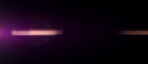 Cinematic Anamorphic Lens Flare Light Transition