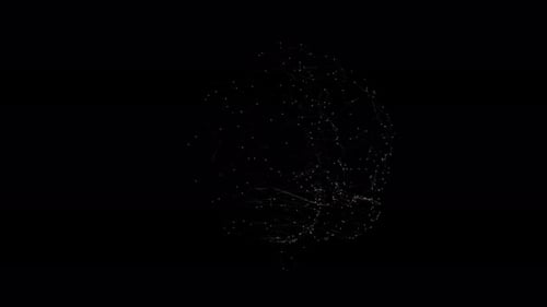 Abstract Digital Brain Plexus Network Loop Background