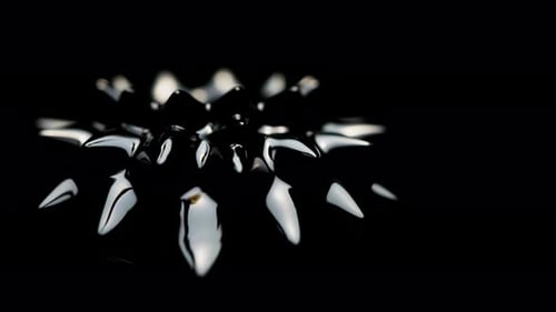 Close-up Of Black Ferrofluid