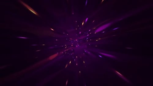 Abstract Purple Light Tunnel Background Animation