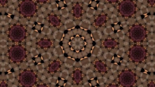 Abstract Kaleidoscope Geometric Pattern Background Animation