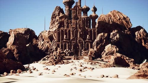 A Very Strange Looking Building in the Middle of a Desert
