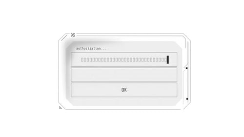 HUD Element Password Entry Authorization Window Animation