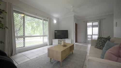 Bright Home Living Room Interior Smooth Camera Dolly