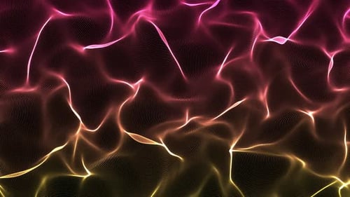 Abstract Fluid Glowing Particle Lines Motion Background