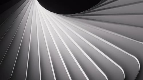 Rotating creative shapes geometries background, 3d rendering.