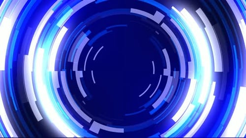 Abstrakter runder Hintergrund mit glühender Technologie