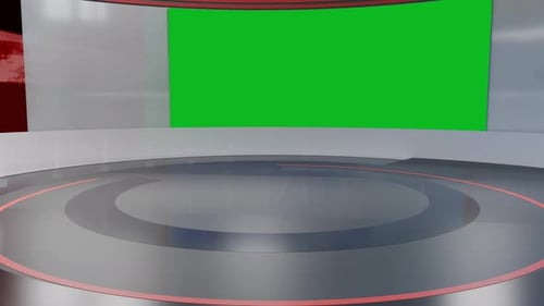 3D-Hintergrundschleife für virtuelle Nachrichtenstudios