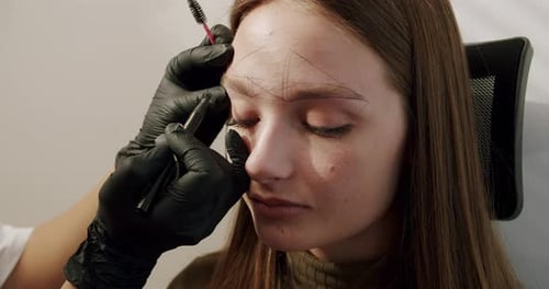 Eyebrow Tinting Treatment, Close Up