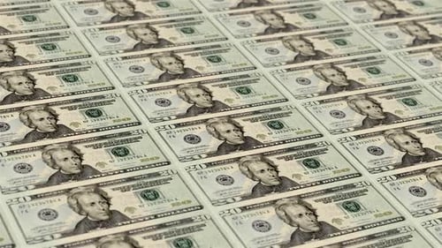 20 Money Printing Background Animation