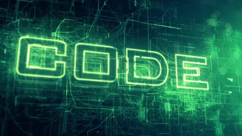 Code d'arrière-plan des données de science-fiction numérique