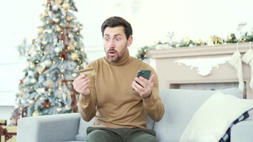 Man Reacts Negatively to Online Shopping at Christmas