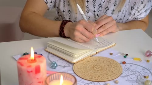 Astrology and Numerology Accessories Selective Focus