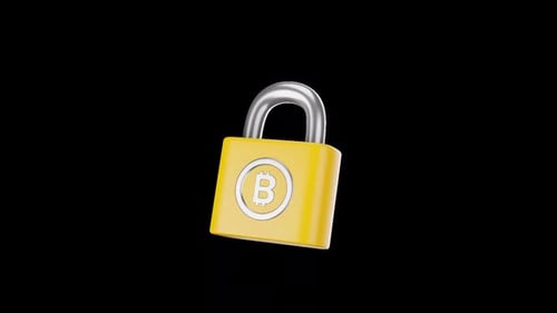 Bitcoin Security 3D Animation | Alpha Channel