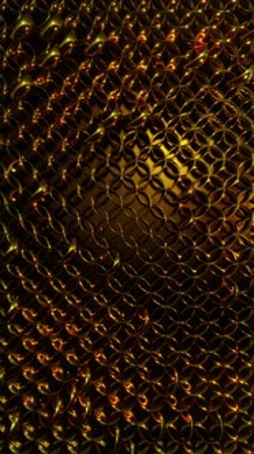 Motif de cercle géométrique sans soudure doré 02 4K