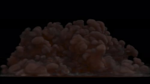 explosion sur fond transparent