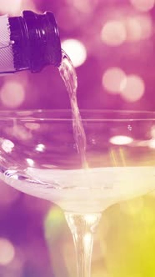 Champagne Glass in Vertical