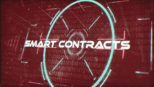 Futuristic Smart Contracts Text Reveal with Data Flow