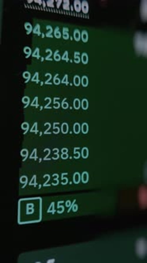 Buy Orders of Bitcoin on Cryptocurrency Trading Platform