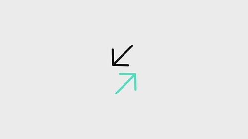 Minimalist Animated Line Arrows Rotating and Expanding