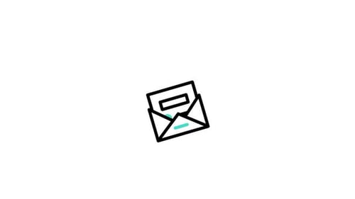 Minimalist Animated Email Message Icon Design
