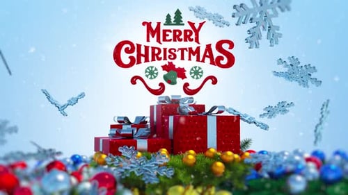 Merry Christmas Greeting Card V2