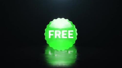 Modern Green Circular Text Reveal Animation