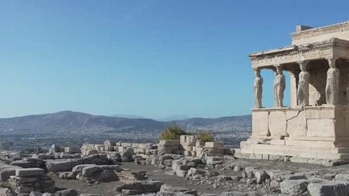 Temple d'Érechthéion d'Athéna Polias Athènes Grèce Acropole Ruines sacrées historiques Visite du site