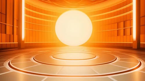 Podium Futuristische Vitrine mit Plattform für Produktausstellungen. Leeres modernes Bühnendisplay