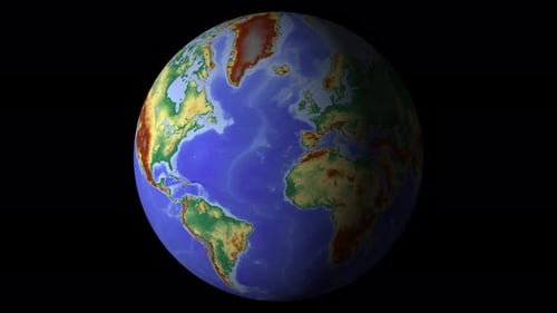 4K Loop Globe Background Earth Animated Video
