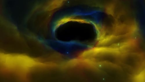 Space Nebula cloud hole seamless loop