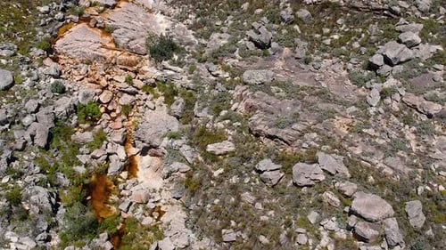 Rock pools in mountain stream