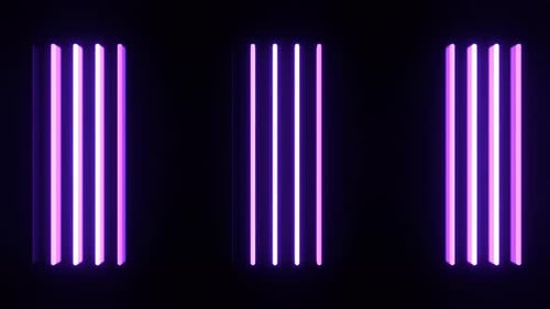 Purple Vertical Led Panels With Transitional Light Background Vj Loop In 4K