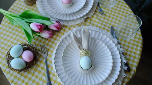 Easter Table Setting Holiday Dinner