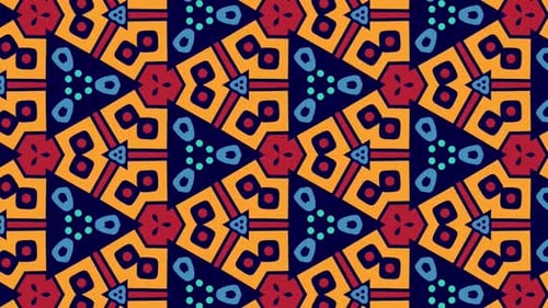 Fondo de animación de patrones sin fisuras | Fondo de animación de patrones isométricos