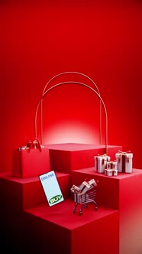 Cube Christmas Podium 4