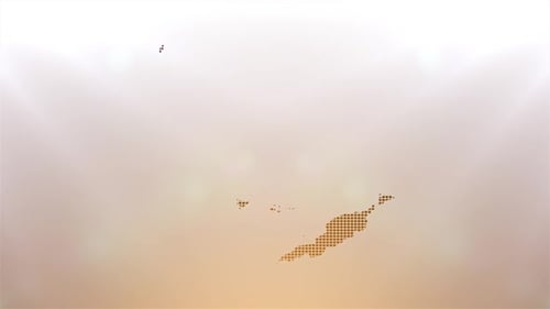 Modern Light Transition with Geometric Pixel Map Reveal