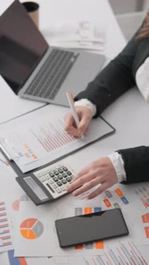 Conducting a Thorough Analysis in the Corporate World a Diligent Business Executive Carefully