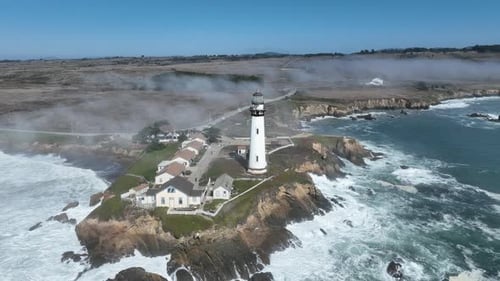 Lighthouse at Pescadero in California United States.