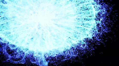 Abstract Lighting Dust Particle and Glare on a Dark Background