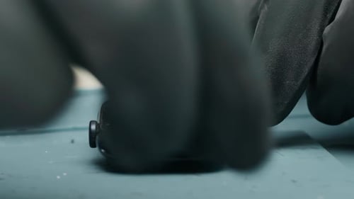 smart watch being repaired by an engineer Workshop for the repair of phones and equipment