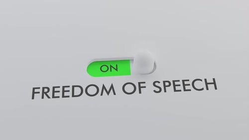 Den FREEDOM OF SPEECH-Schalter einschalten