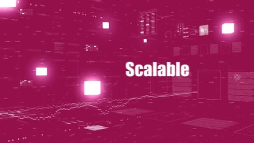 Futuristic Digital Data Technology Grid Abstract Background