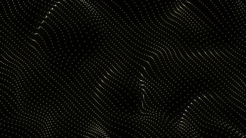 Abstract Digital Particle Wave Motion Background Loop