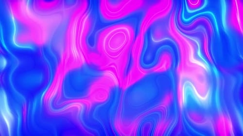 Abstract Neon Fluid Motion Background Loop