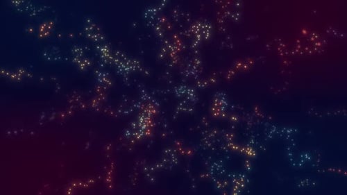 Vibrant Abstract Shimmering Particles Background with Glowing Dust
